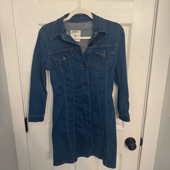 Zara Dresses & Skirts - Zara Blue Denim Dress